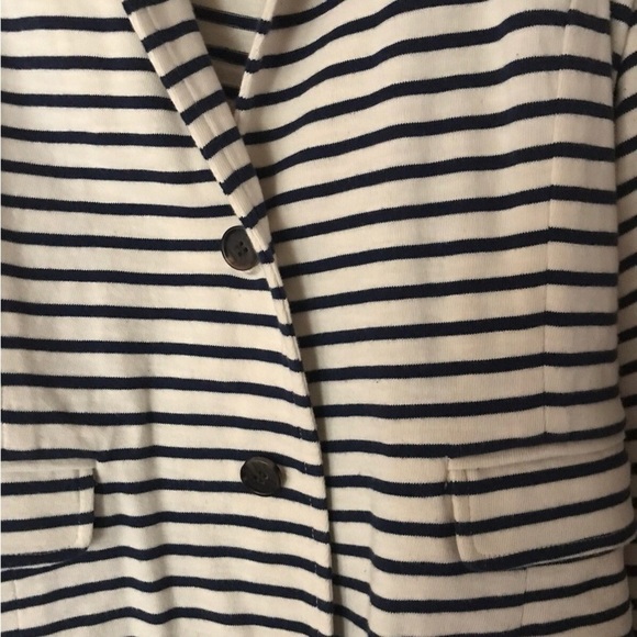 J. Crew Factory Black and White Nautical Blazer - Picture 4 of 4